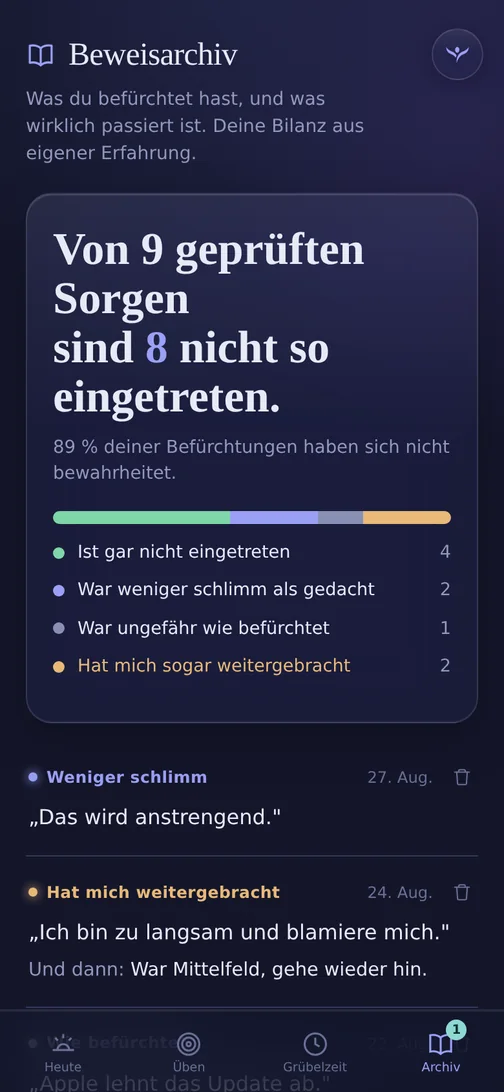 LetBe-App: das Beweisarchiv mit deiner Bilanz